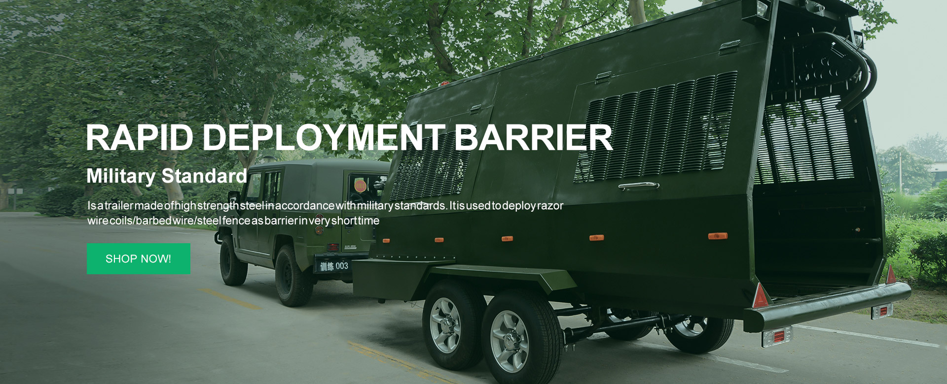 Rapid Deployment Barrier