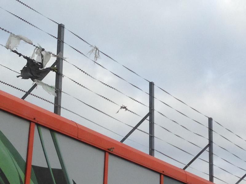 Прямая бритвенная проволока