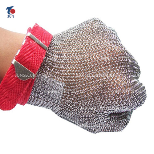 Безопасная защита от порезов, устойчивая к ударам, проволока из нержавеющей стали, перчатка из металлической сетки