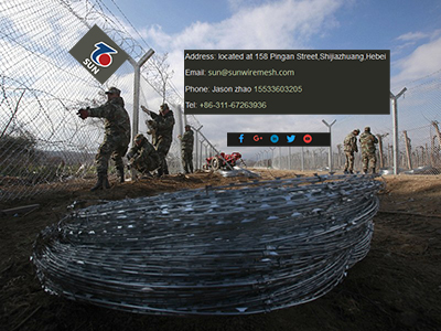 Барьеры из колючей проволоки 