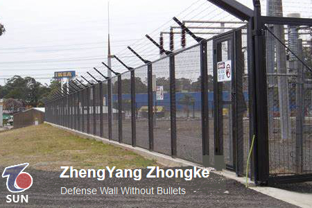 Сетка высокой безопасности для ограждения по периметру против подъема